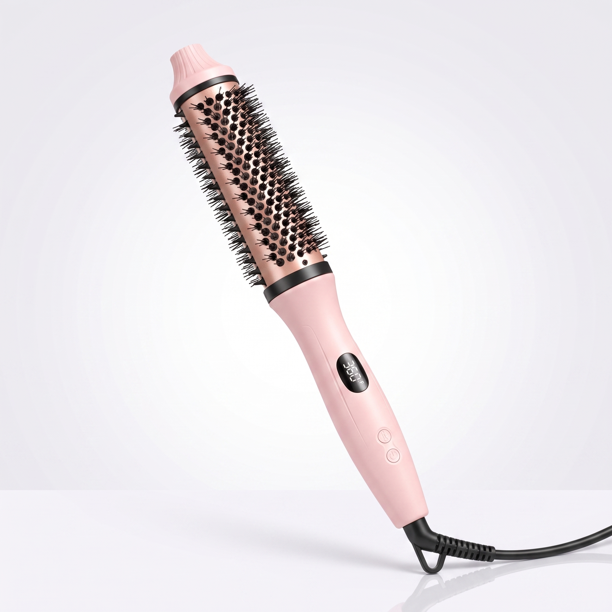 Effortless Blowout Brush - Heated Volumizing Styler for Salon Hair at Home