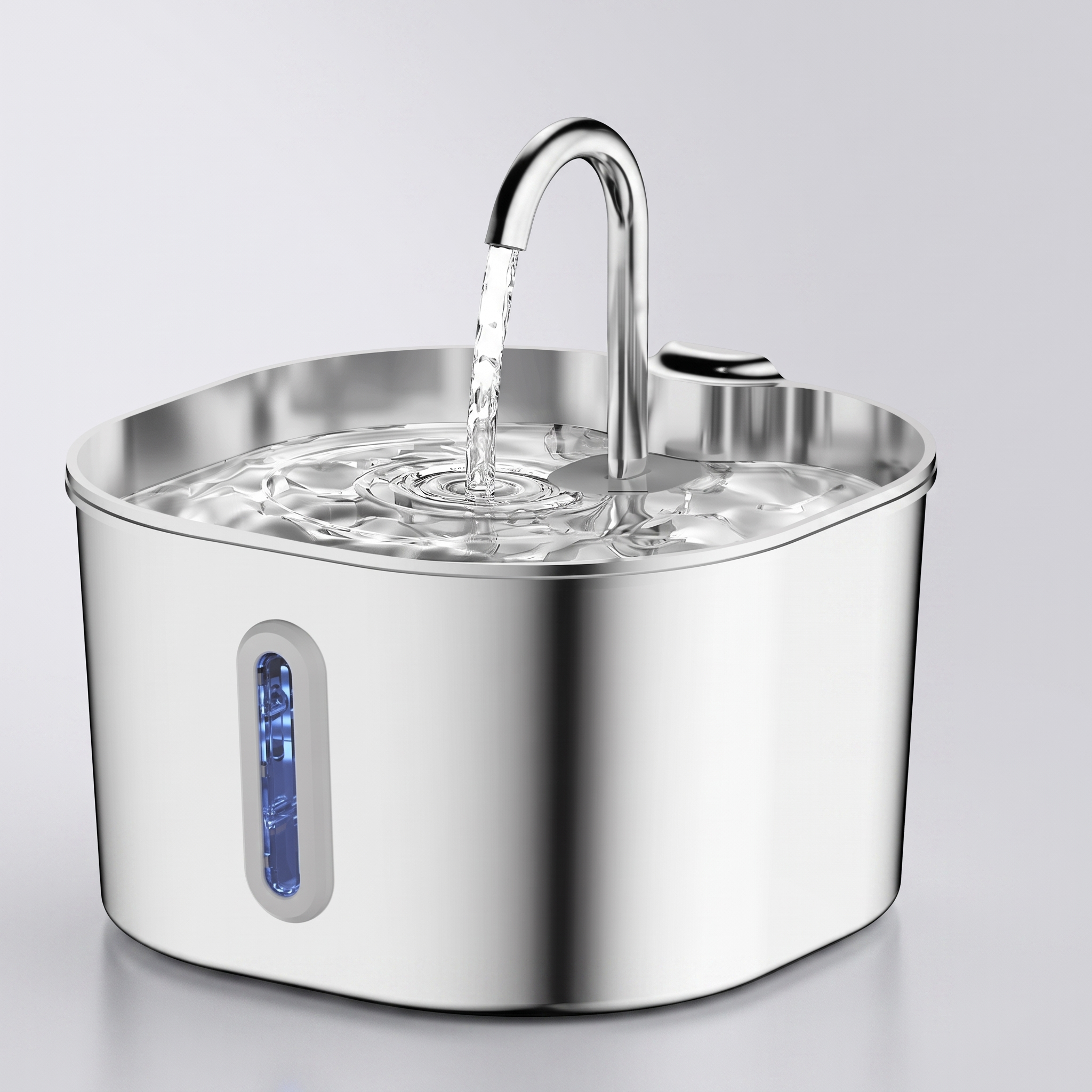 Pet Hydration Fountain - Motion-Activated 2.2L Stainless Steel Water Fountain for Cats & Dogs