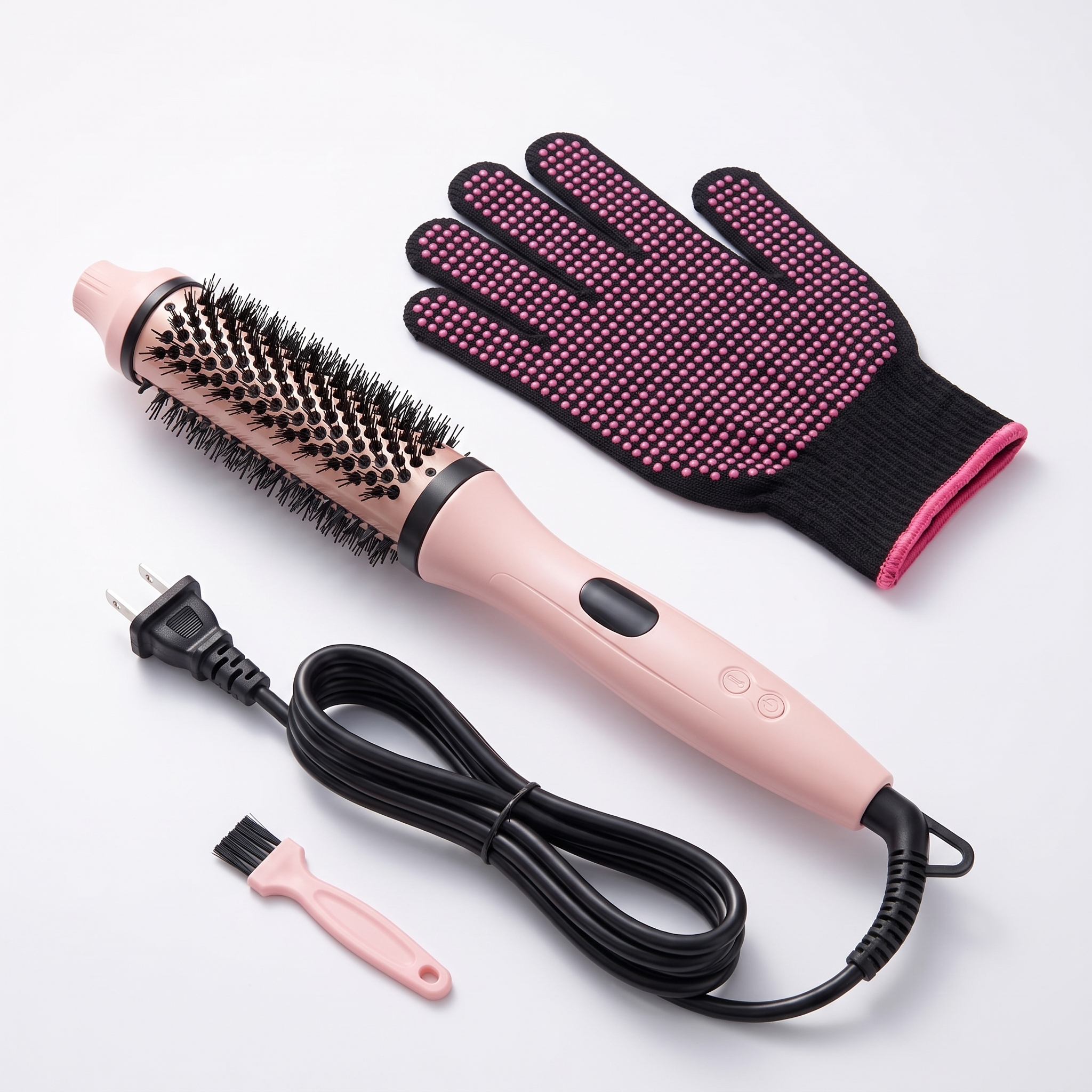 Effortless Blowout Brush - Heated Volumizing Styler for Salon Hair at Home