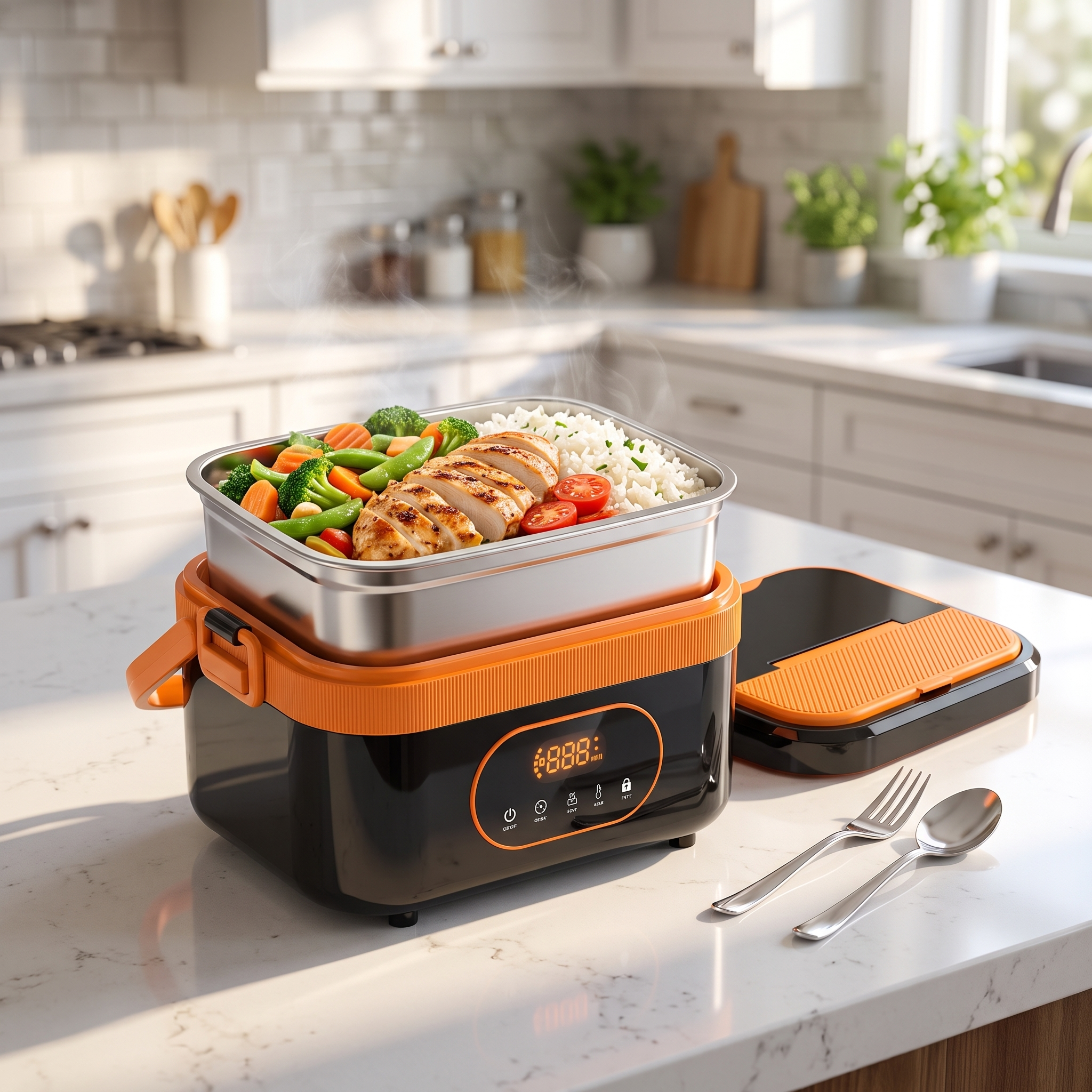 Portable Electric Heated Lunch Box | Hot Meals Anywhere