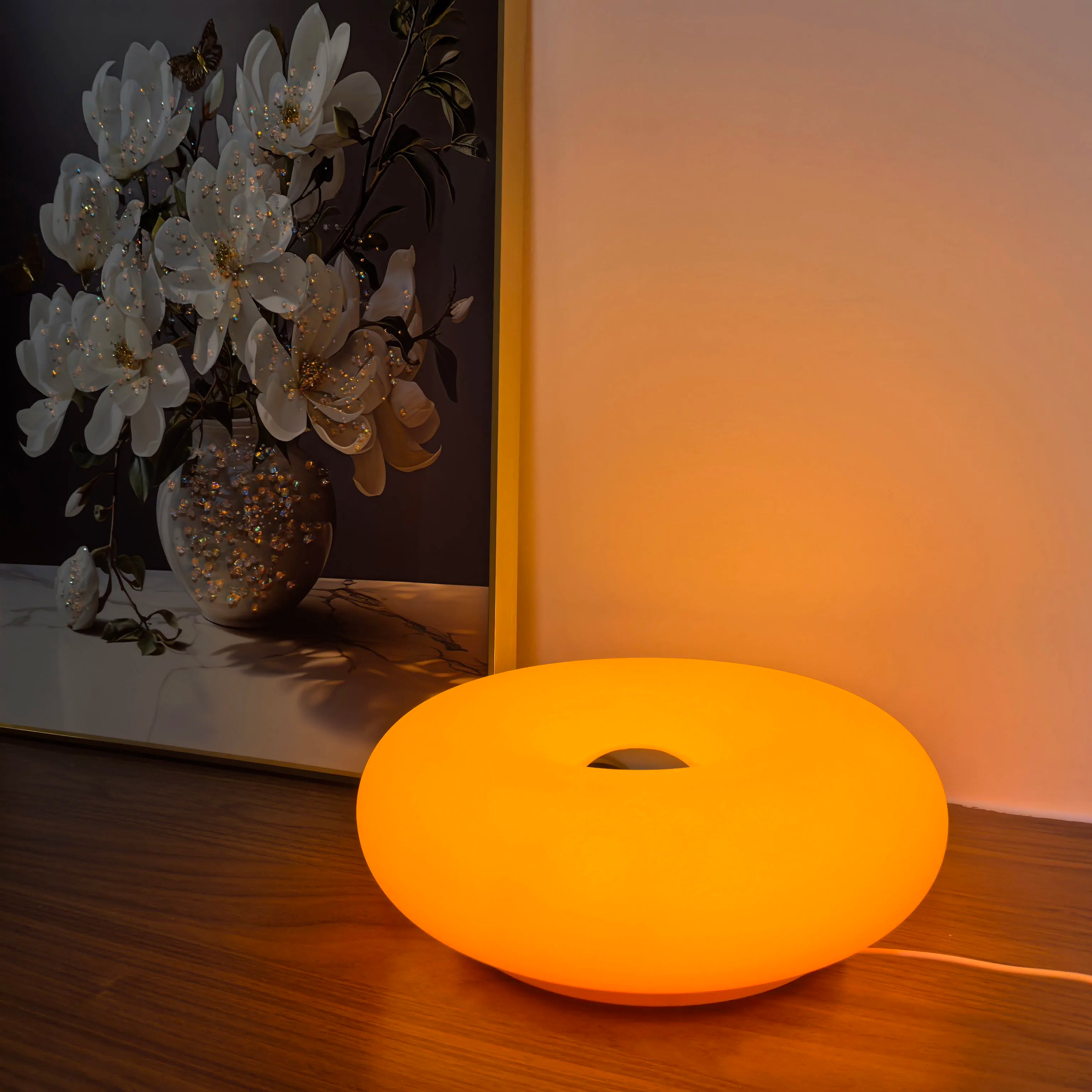 Donut Mood Lamp - RGB Color-Changing Bedside & Desk Light