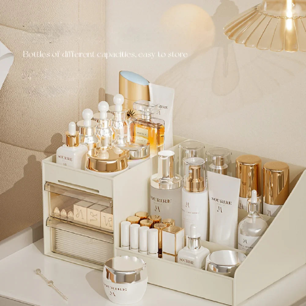 Chic Cosmetic Organizer - Vanity Countertop Makeup & Skincare Storage