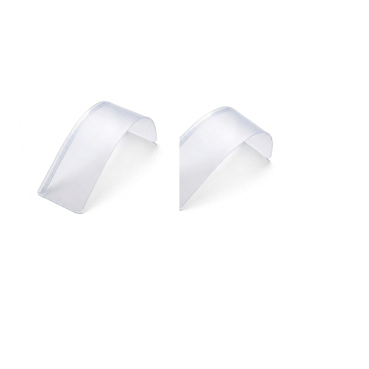 Two pack of frosted toilet pee splash guard strips