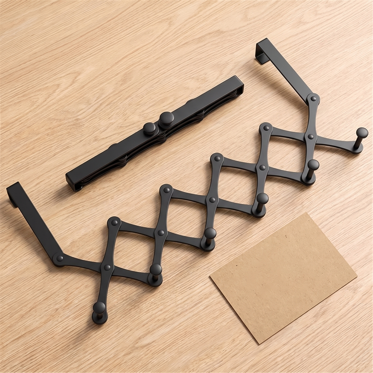 Rewear Rack 2-Pack flat lay, one folded flat and one expanded, with the rewear rule card